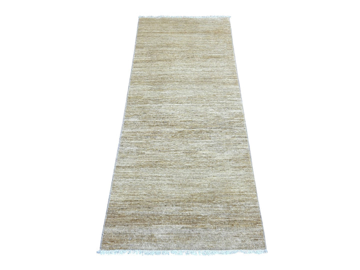 2'6" x 6'0" New Hand Knotted Beige Wool Runner Oriental Rug - MOA10221935
