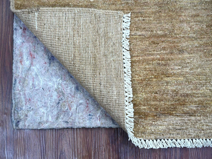 2'1" x 2'11" New Hand Knotted Brown Wool Rectangle Oriental Rug - MOA10221938