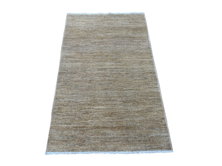 3'0" x 4'11" New Hand Knotted Brown Wool Rectangle Oriental Rug - MOA10221939