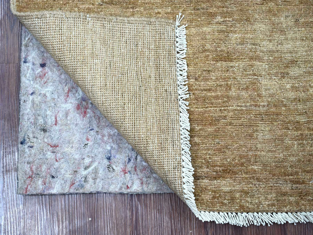2'1" x 2'10" New Hand Knotted Brown Wool Rectangle Oriental Rug - MOA10221942