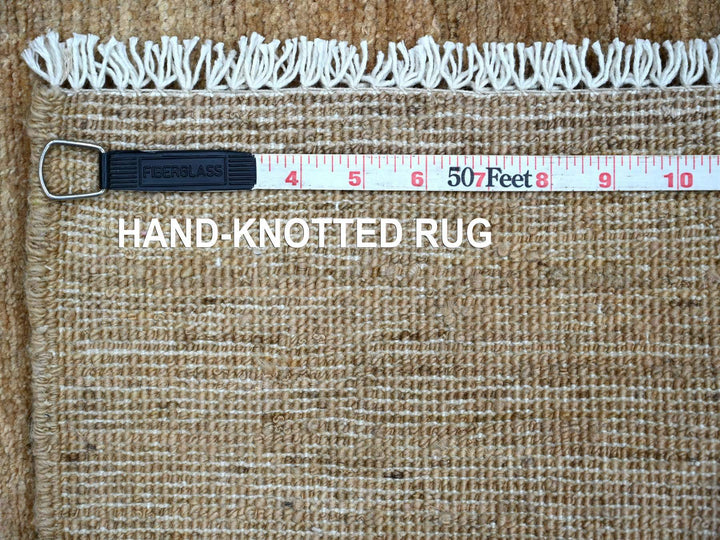 2'1" x 2'10" New Hand Knotted Brown Wool Rectangle Oriental Rug - MOA10221942