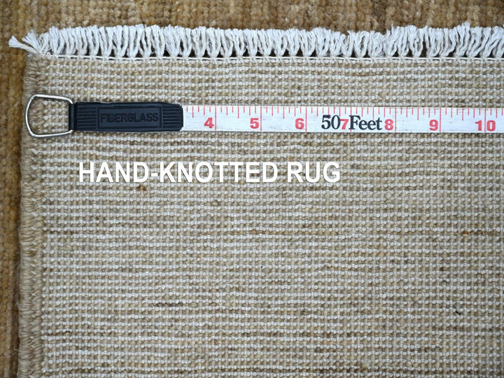 2'11" x 4'11" New Hand Knotted Brown Wool Rectangle Oriental Rug - MOA10221943