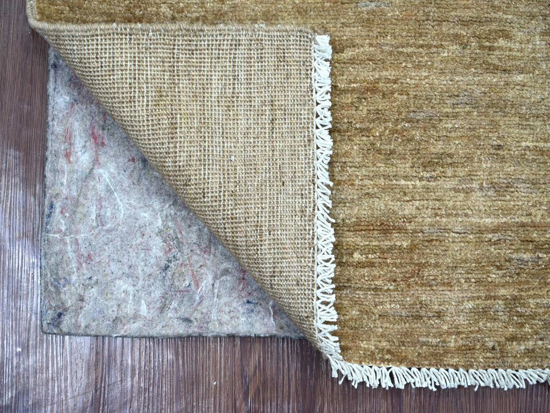 2'1" x 2'11" New Hand Knotted Brown Wool Rectangle Oriental Rug - MOA10221946