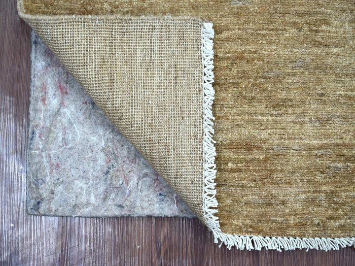 2'1" x 2'11" New Hand Knotted Brown Wool Rectangle Oriental Rug - MOA10221946