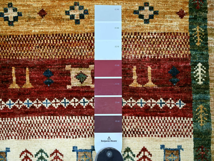 2'9" x 8'7" New Hand Knotted Multicolored Wool Runner Oriental Rug - MOA10221947