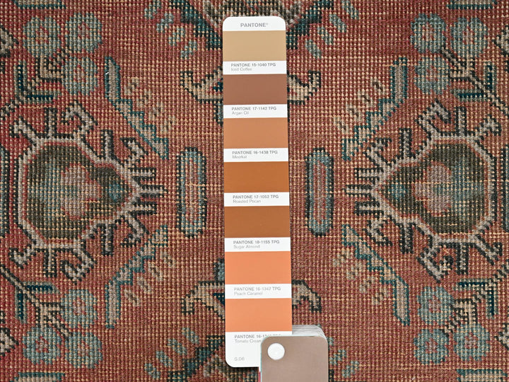 3'0" x 12'10" Vintage Hand Knotted Pink Wool Runner Oriental Rug - MOA1022194
