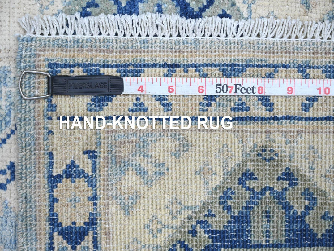 2'7" x 7'8" New Hand Knotted Blue Wool Runner Oriental Rug - MOA10221958