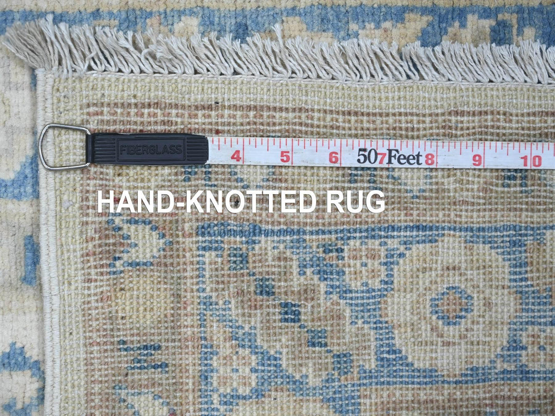 2'6" x 7'6" New Hand Knotted Ivory Wool Runner Oriental Rug - MOA10221961