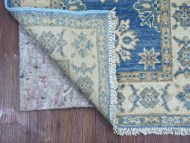 2'0" x 5'6" New Hand Knotted Blue Wool Runner Oriental Rug - MOA10221965