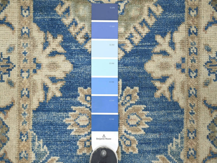 2'0" x 5'6" New Hand Knotted Blue Wool Runner Oriental Rug - MOA10221965