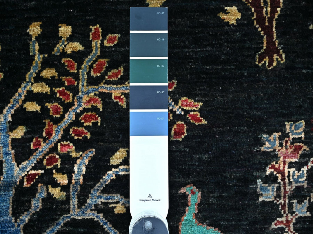3'5" x 4'8" New Hand Knotted Blue Wool Rectangle Oriental Rug - MOA10221978