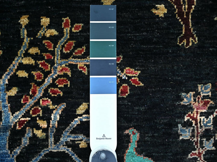 3'5" x 4'8" New Hand Knotted Blue Wool Rectangle Oriental Rug - MOA10221978
