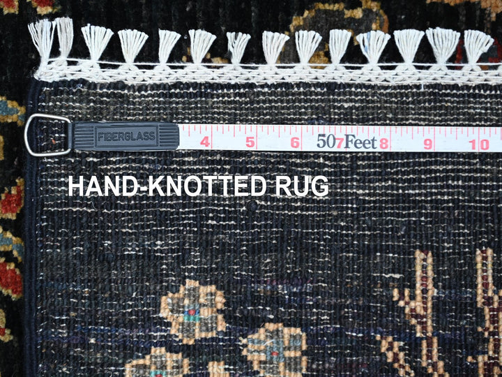3'5" x 4'8" New Hand Knotted Blue Wool Rectangle Oriental Rug - MOA10221978