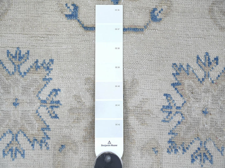4'0" x 5'8" New Hand Knotted Ivory Wool Rectangle Oriental Rug - MOA10221979