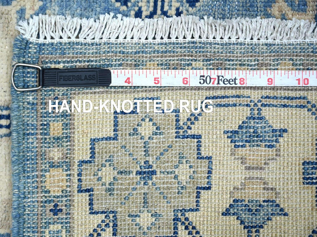 3'4" x 4'7" New Hand Knotted Blue Wool Rectangle Oriental Rug - MOA10221983