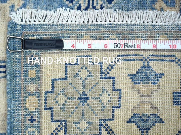 3'4" x 4'7" New Hand Knotted Blue Wool Rectangle Oriental Rug - MOA10221983