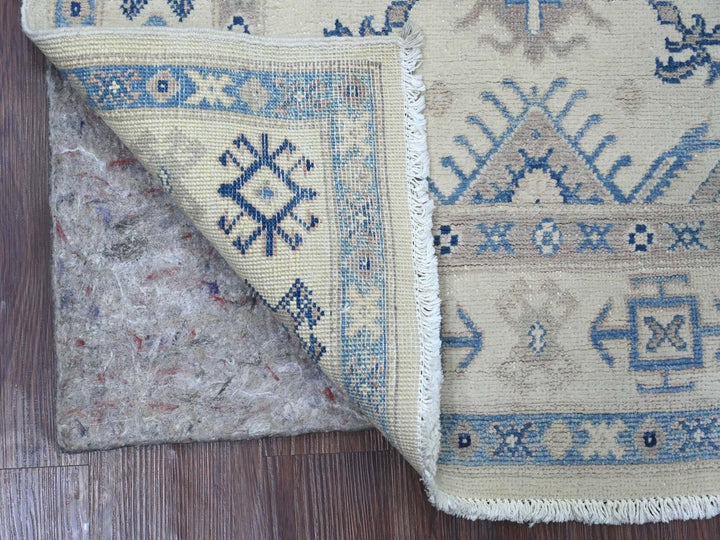 2'11" x 4'10" New Hand Knotted Ivory Wool Rectangle Oriental Rug - MOA10221984