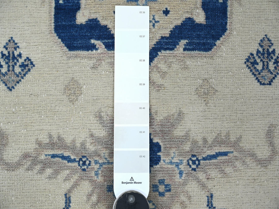 2'11" x 4'10" New Hand Knotted Ivory Wool Rectangle Oriental Rug - MOA10221984