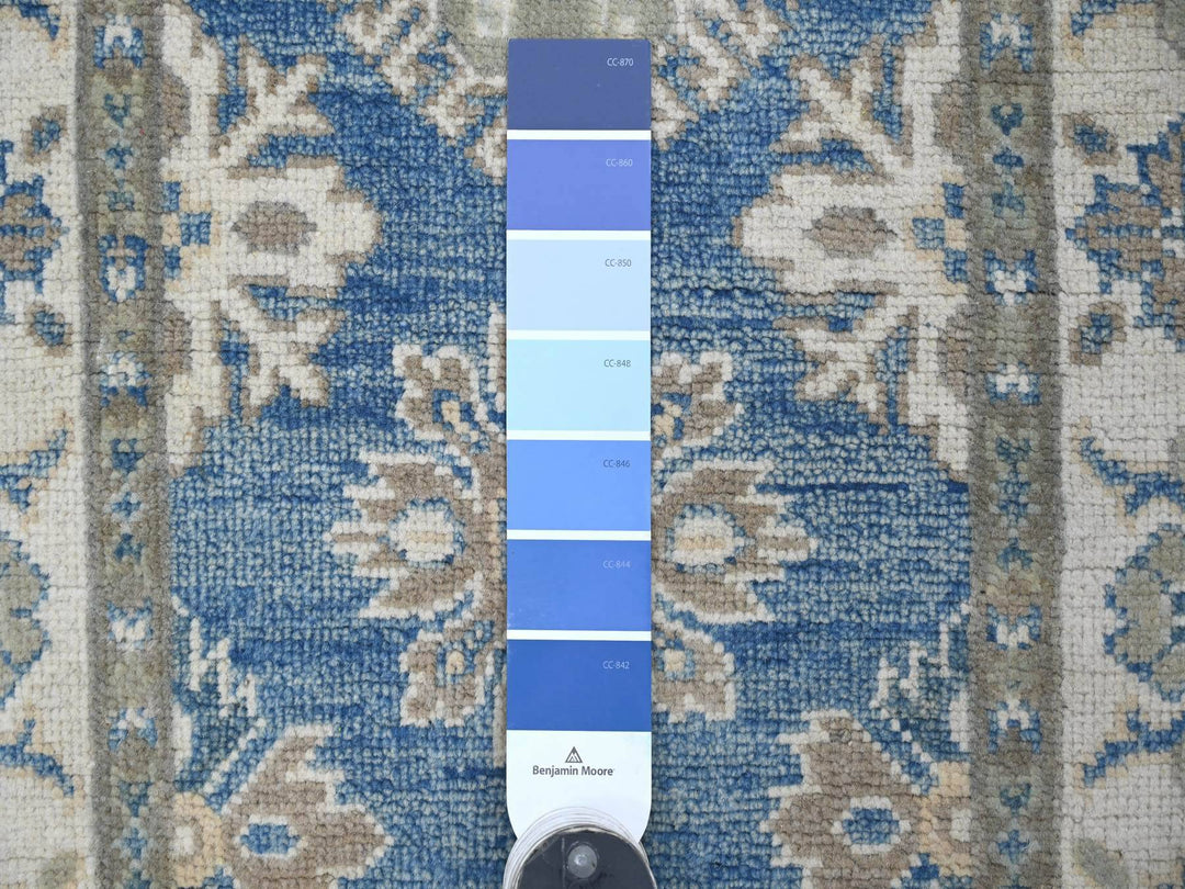 2'0" x 5'8" New Hand Knotted Blue Wool Runner Oriental Rug - MOA10221985