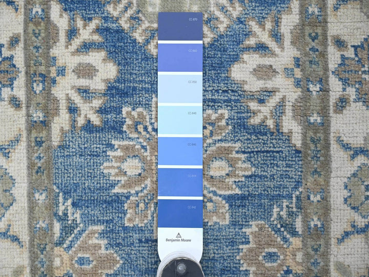 2'0" x 5'8" New Hand Knotted Blue Wool Runner Oriental Rug - MOA10221985