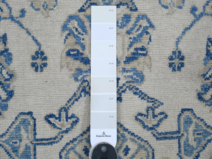 3'0" x 5'3" New Hand Knotted Ivory Wool Rectangle Oriental Rug - MOA10221986