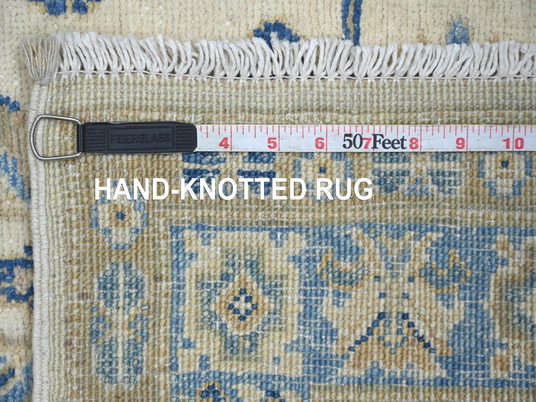 3'0" x 5'3" New Hand Knotted Ivory Wool Rectangle Oriental Rug - MOA10221986