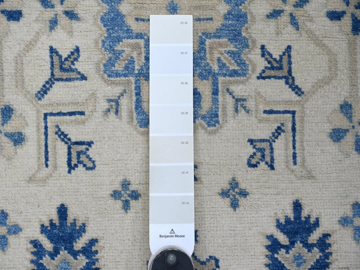 2'10" x 4'8" New Hand Knotted Ivory Wool Rectangle Oriental Rug - MOA10221988