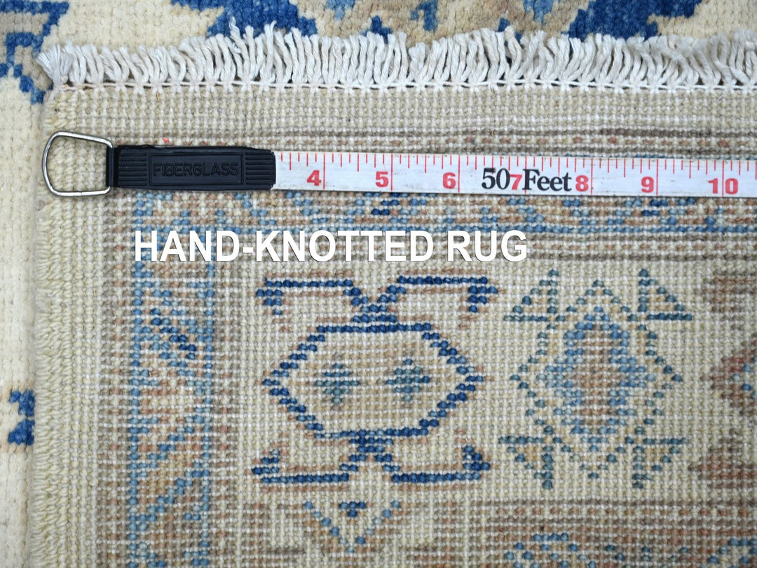 2'10" x 4'8" New Hand Knotted Ivory Wool Rectangle Oriental Rug - MOA10221988