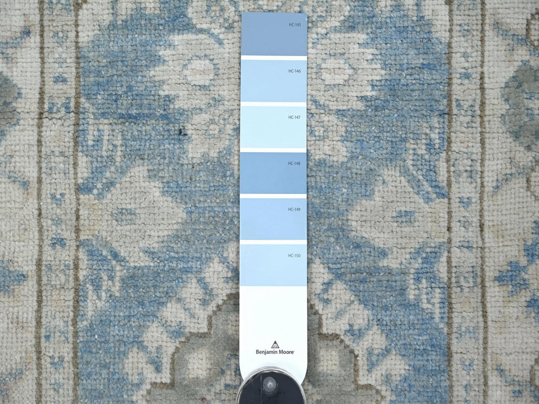 2'0" x 6'1" New Hand Knotted Blue Wool Runner Oriental Rug - MOA10221991