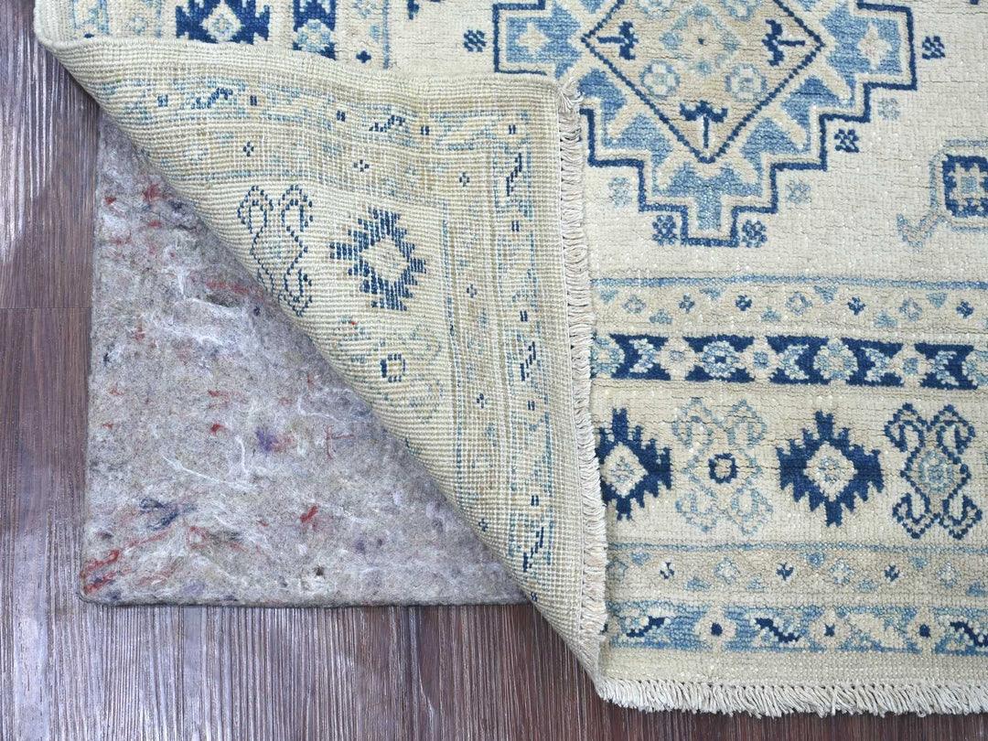 3'3" x 4'8" New Hand Knotted Ivory Wool Rectangle Oriental Rug - MOA10221992