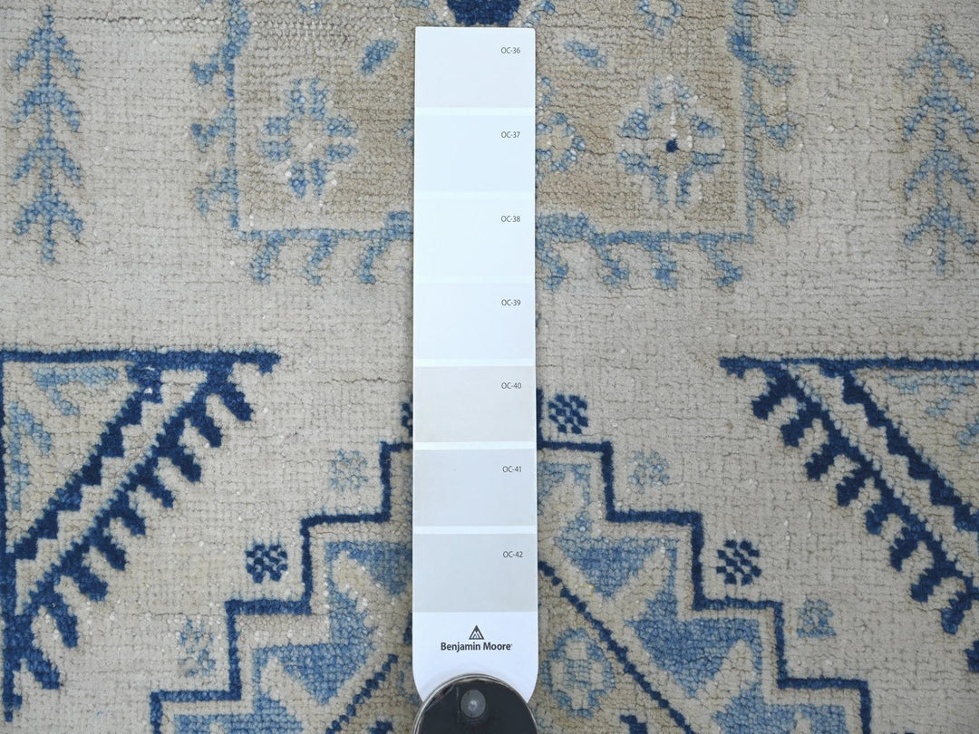 3'3" x 4'8" New Hand Knotted Ivory Wool Rectangle Oriental Rug - MOA10221992