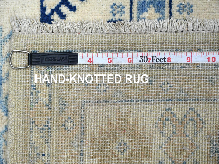 3'3" x 4'8" New Hand Knotted Ivory Wool Rectangle Oriental Rug - MOA10221992