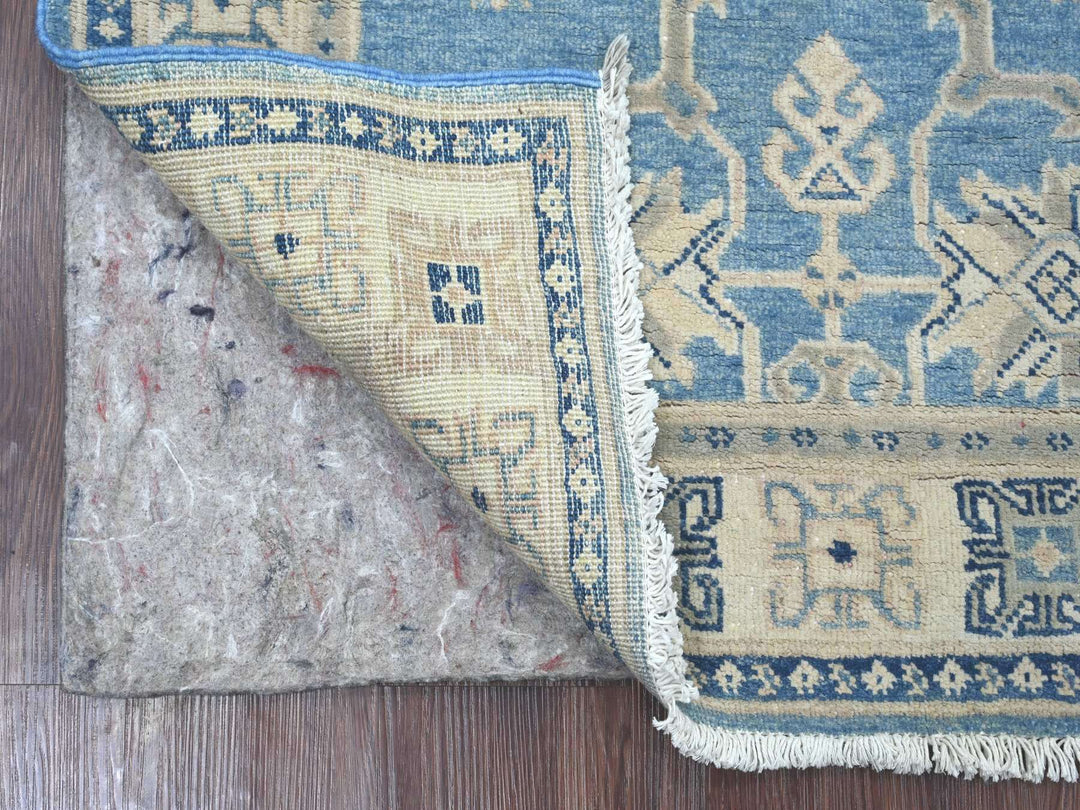 3'3" x 4'8" New Hand Knotted Blue Wool Rectangle Oriental Rug - MOA10221993