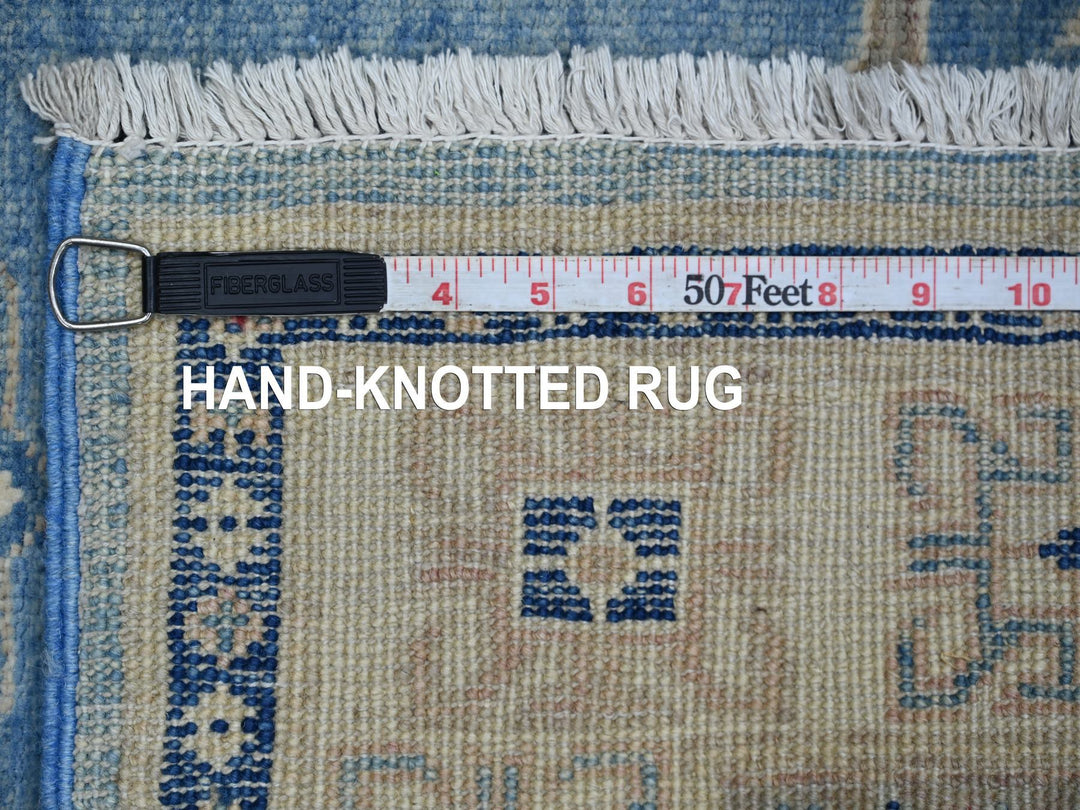 3'3" x 4'8" New Hand Knotted Blue Wool Rectangle Oriental Rug - MOA10221993