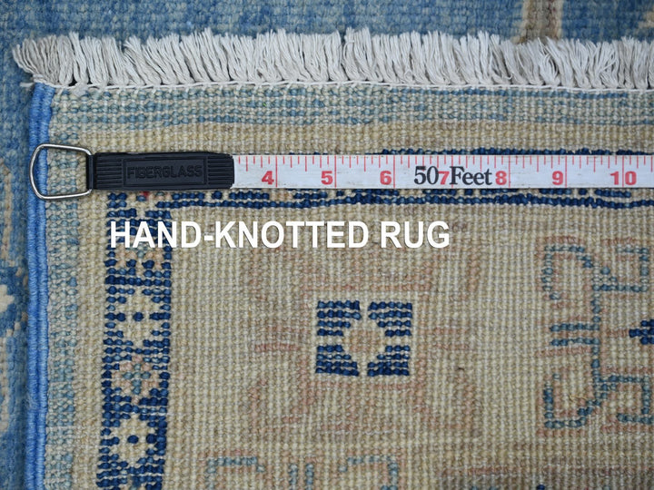 3'3" x 4'8" New Hand Knotted Blue Wool Rectangle Oriental Rug - MOA10221993