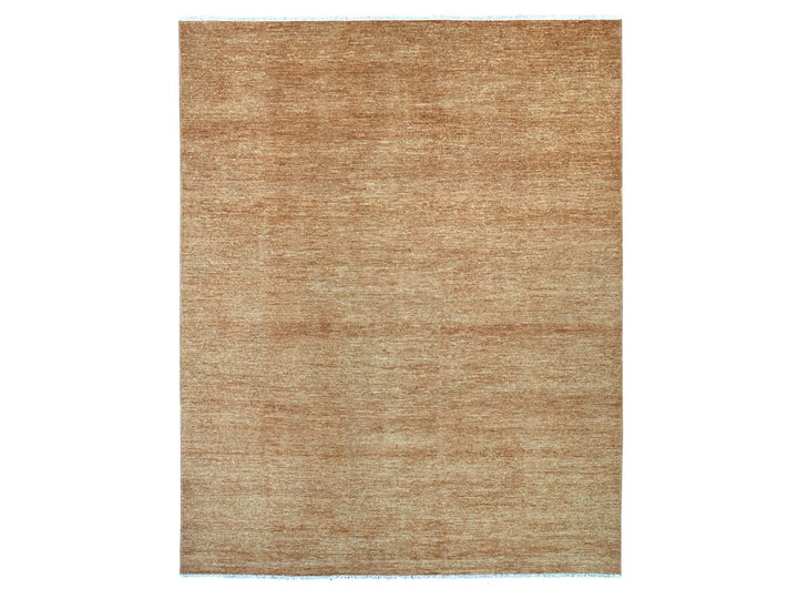7'10" x 9'10" New Hand Knotted Brown Wool Rectangle Oriental Rug - MOA10221995