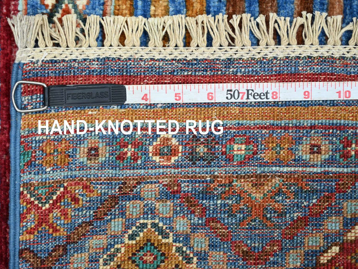 2'10" x 3'10" New Hand Knotted Blue Wool Rectangle Oriental Rug - MOA10222001