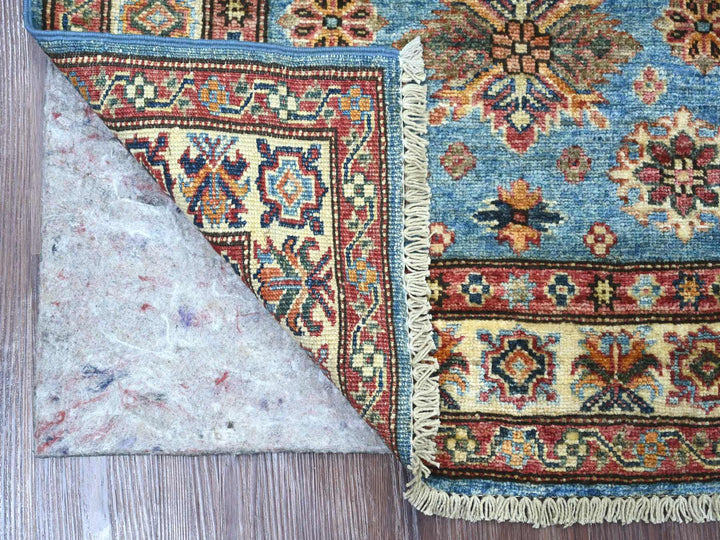 2'9" x 4'1" New Hand Knotted Blue Wool Rectangle Oriental Rug - MOA10222004