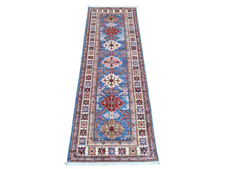 2'0" x 5'11" New Hand Knotted Blue Wool Runner Oriental Rug - MOA10222006