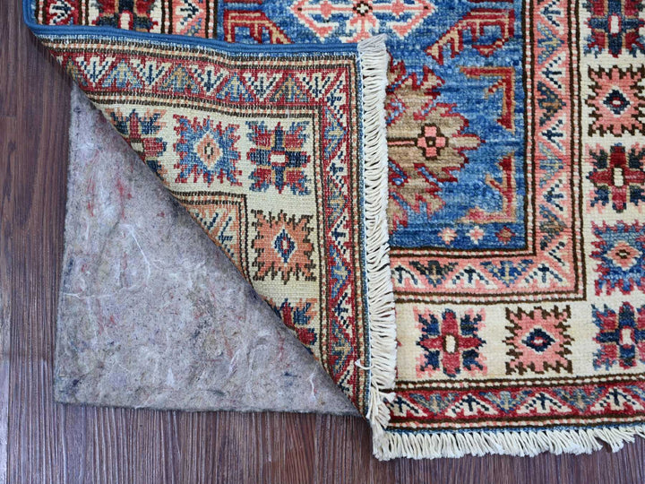 2'0" x 5'11" New Hand Knotted Blue Wool Runner Oriental Rug - MOA10222006