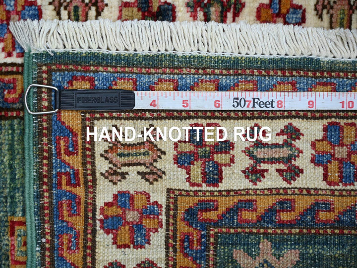 2'0" x 5'8" New Hand Knotted Green Wool Runner Oriental Rug - MOA10222007