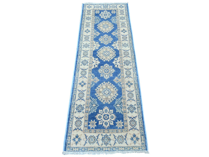 2'0" x 5'8" New Hand Knotted Blue Wool Runner Oriental Rug - MOA10222008