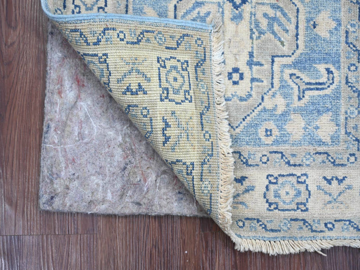 1'11" x 2'11" New Hand Knotted Blue Wool Rectangle Oriental Rug - MOA10222009