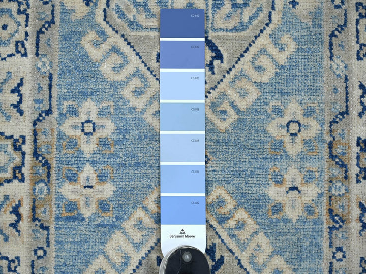 1'11" x 2'11" New Hand Knotted Blue Wool Rectangle Oriental Rug - MOA10222009