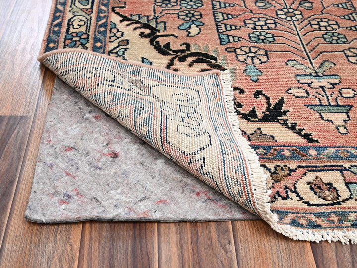 3'3" x 8'9" Vintage Hand Knotted Red Wool Runner Oriental Rug - MOA1022200