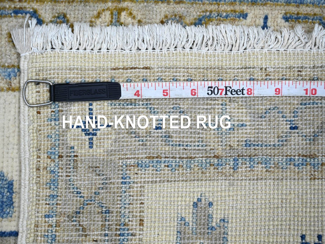 1'11" x 2'11" New Hand Knotted Ivory Wool Rectangle Oriental Rug - MOA10222010
