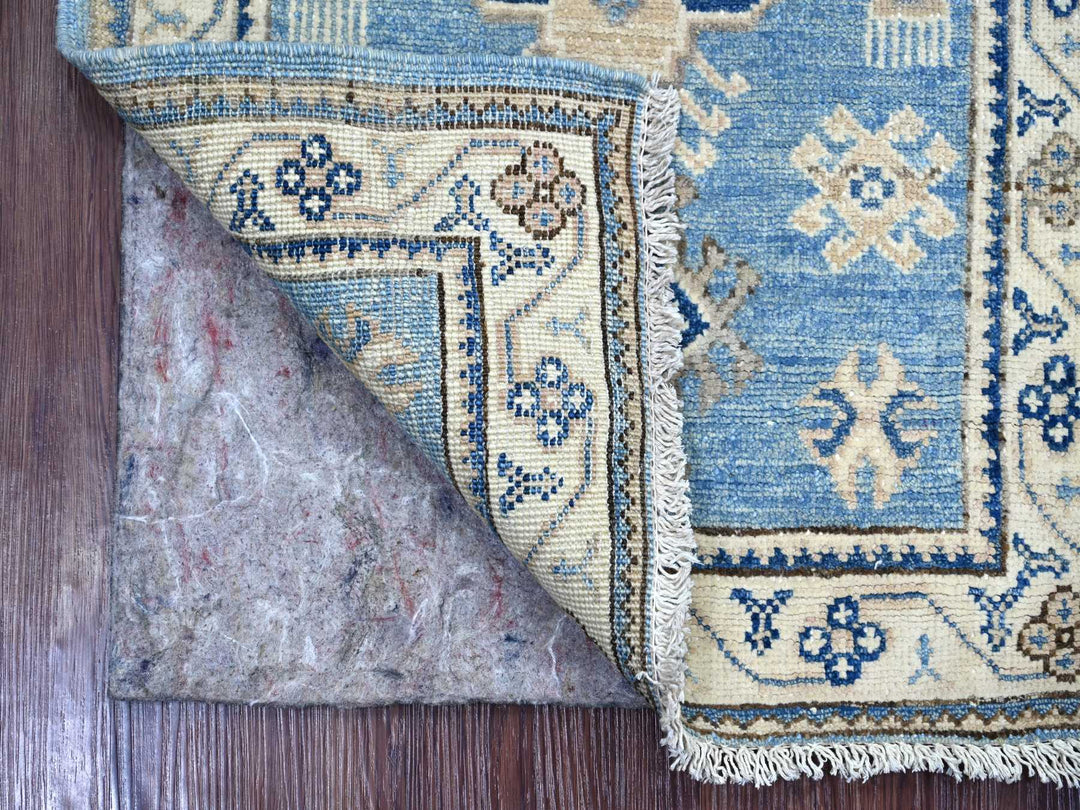 1'11" x 2'10" New Hand Knotted Blue Wool Rectangle Oriental Rug - MOA10222014