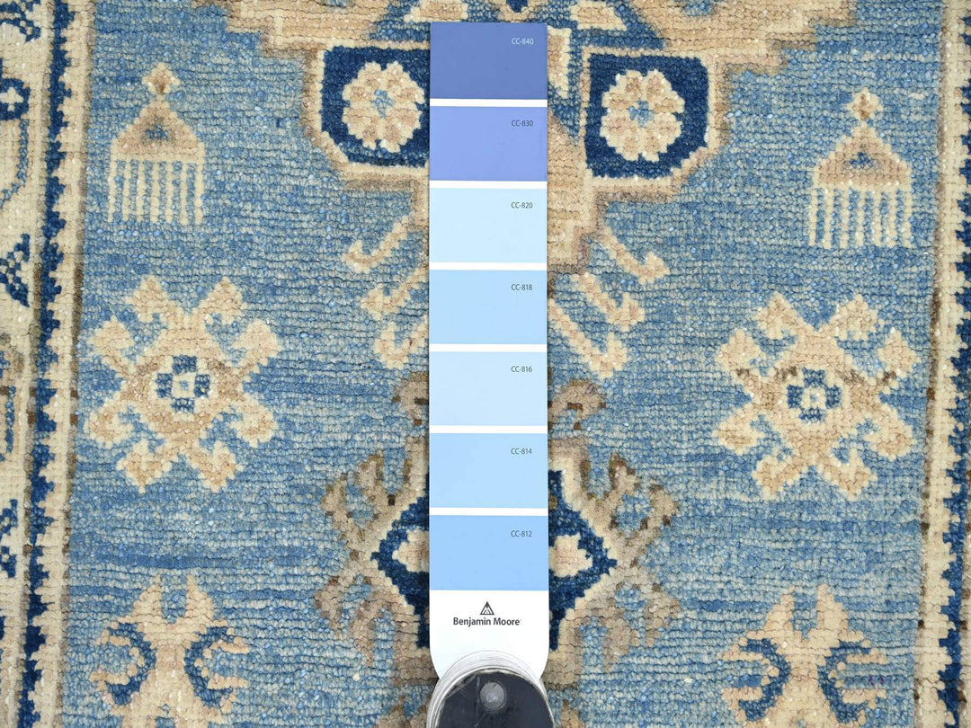 1'11" x 2'10" New Hand Knotted Blue Wool Rectangle Oriental Rug - MOA10222014