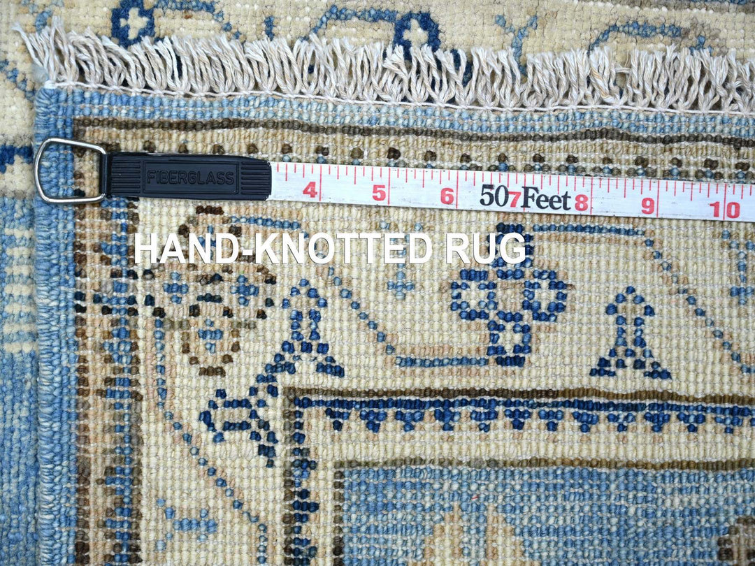 1'11" x 2'10" New Hand Knotted Blue Wool Rectangle Oriental Rug - MOA10222014