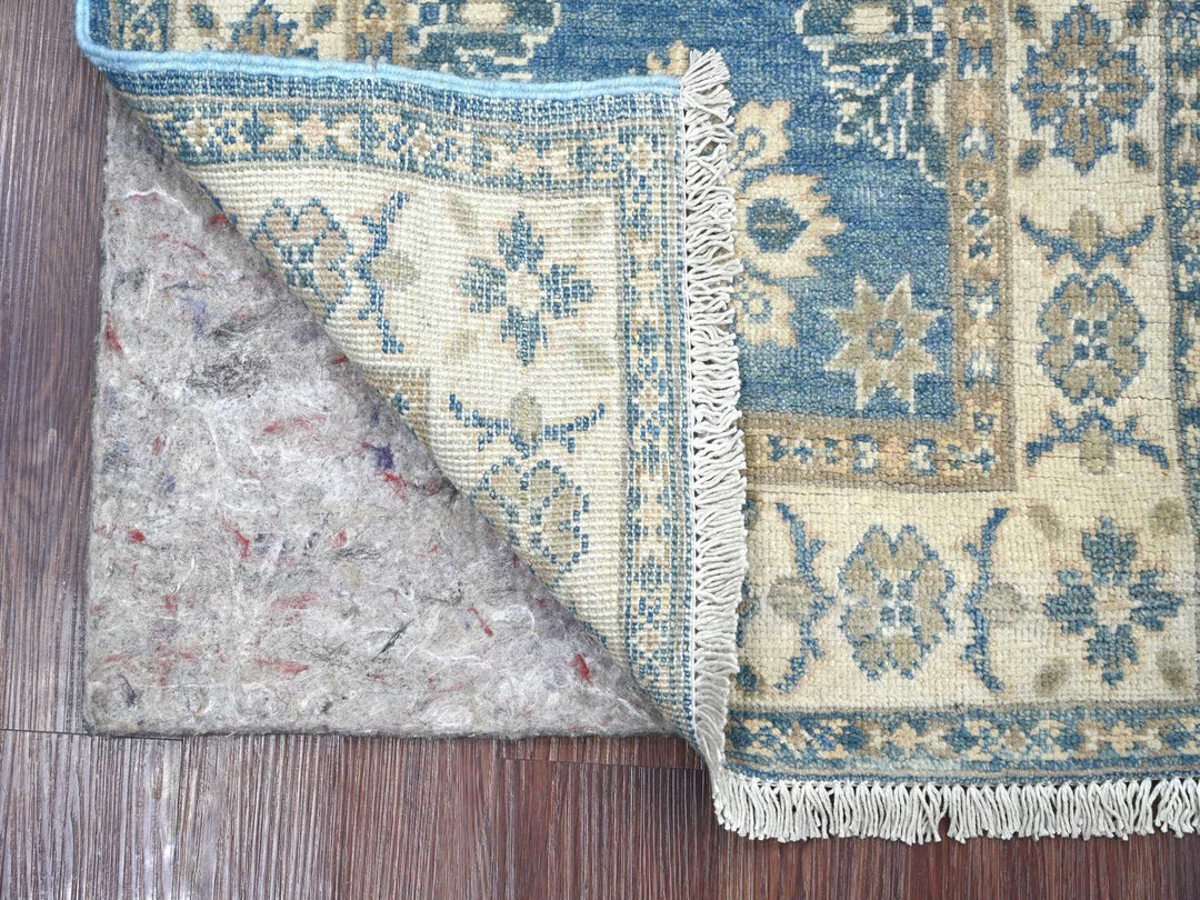 1'11" x 5'8" New Hand Knotted Blue Wool Runner Oriental Rug - MOA10222015